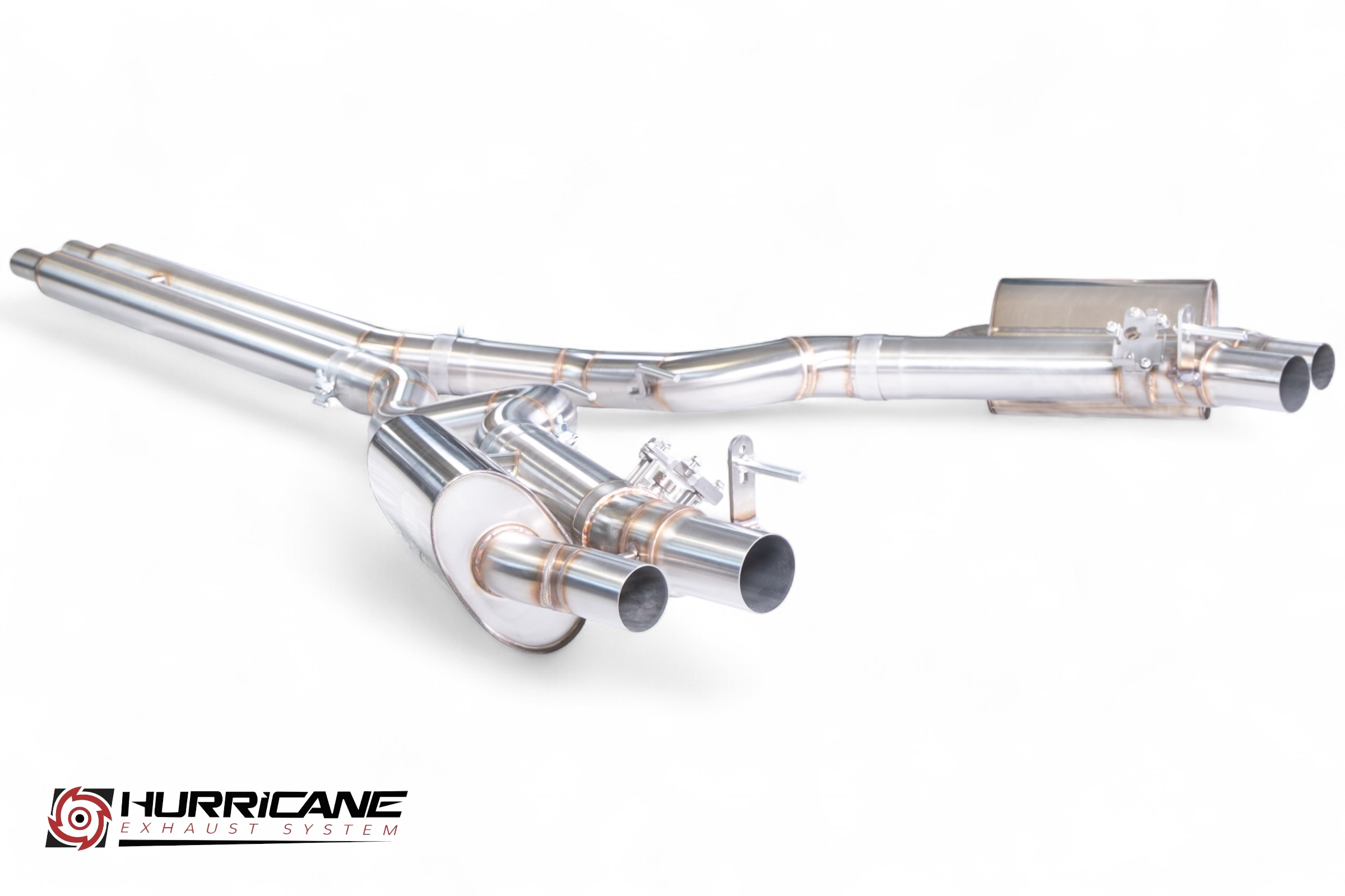 Hurricane 3,5" Abgasanlage für Ford Mustang Coupe 5.0 Gen. 6 FL Mach 1